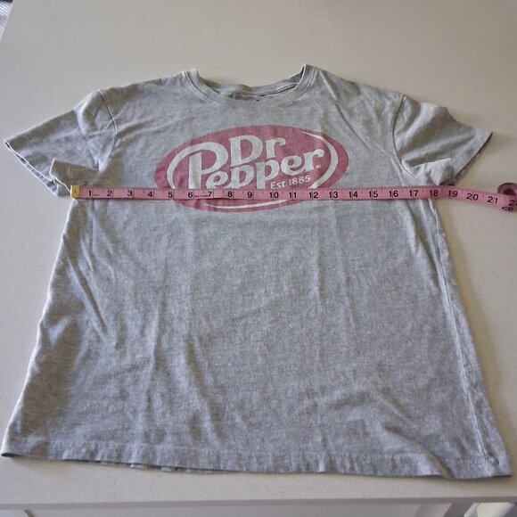 Dr. Pepper Gray Short Sleeve T-Shirt Women's Size S - Picture 7 of 11